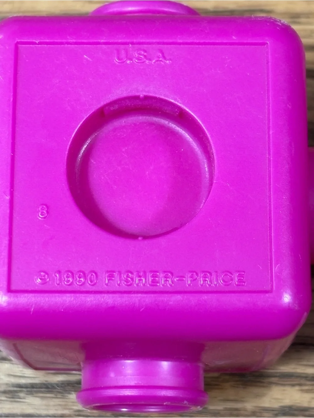 Vintage Fisher Price Interlocking Plastic Cube Blocks 1990 HTF Rare